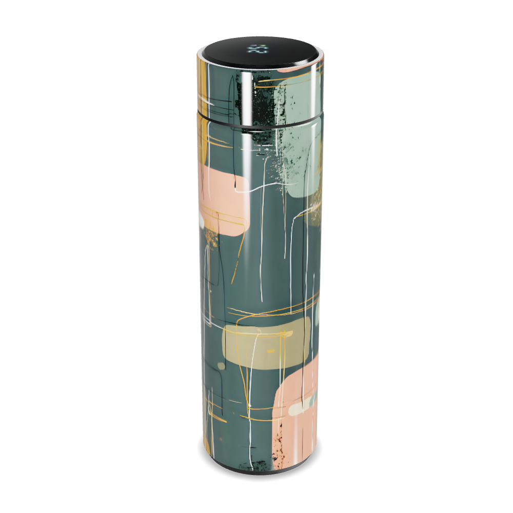 Garrafa Térmica Touch - Estampa Geométrica Colorida