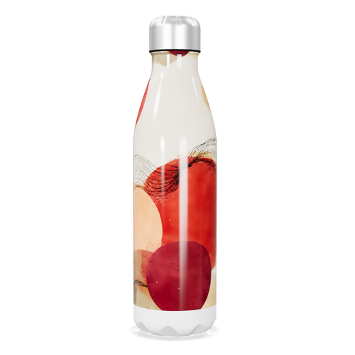 Garrafa Inox - Estampa Abstrata Colorida