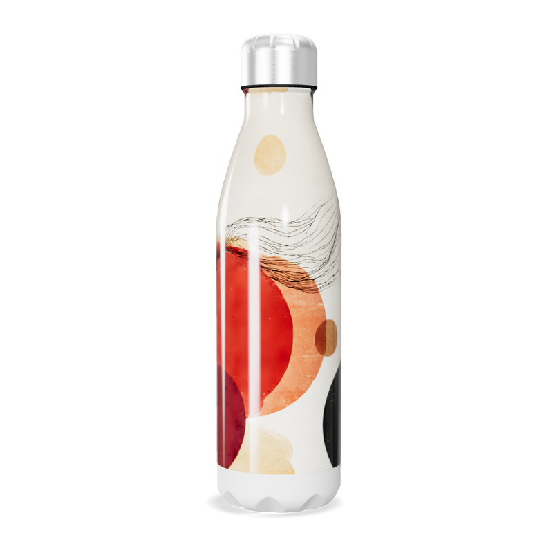 Garrafa Inox - Estampa Abstrata Colorida