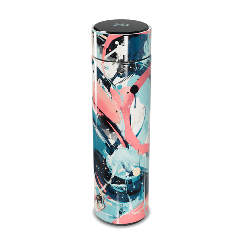 Garrafa Térmica Touch - Estampa Colorida Abstrata