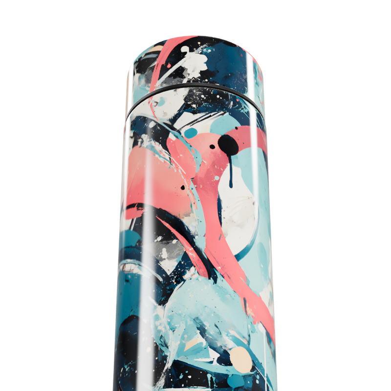 Garrafa Térmica Touch - Estampa Colorida Abstrata