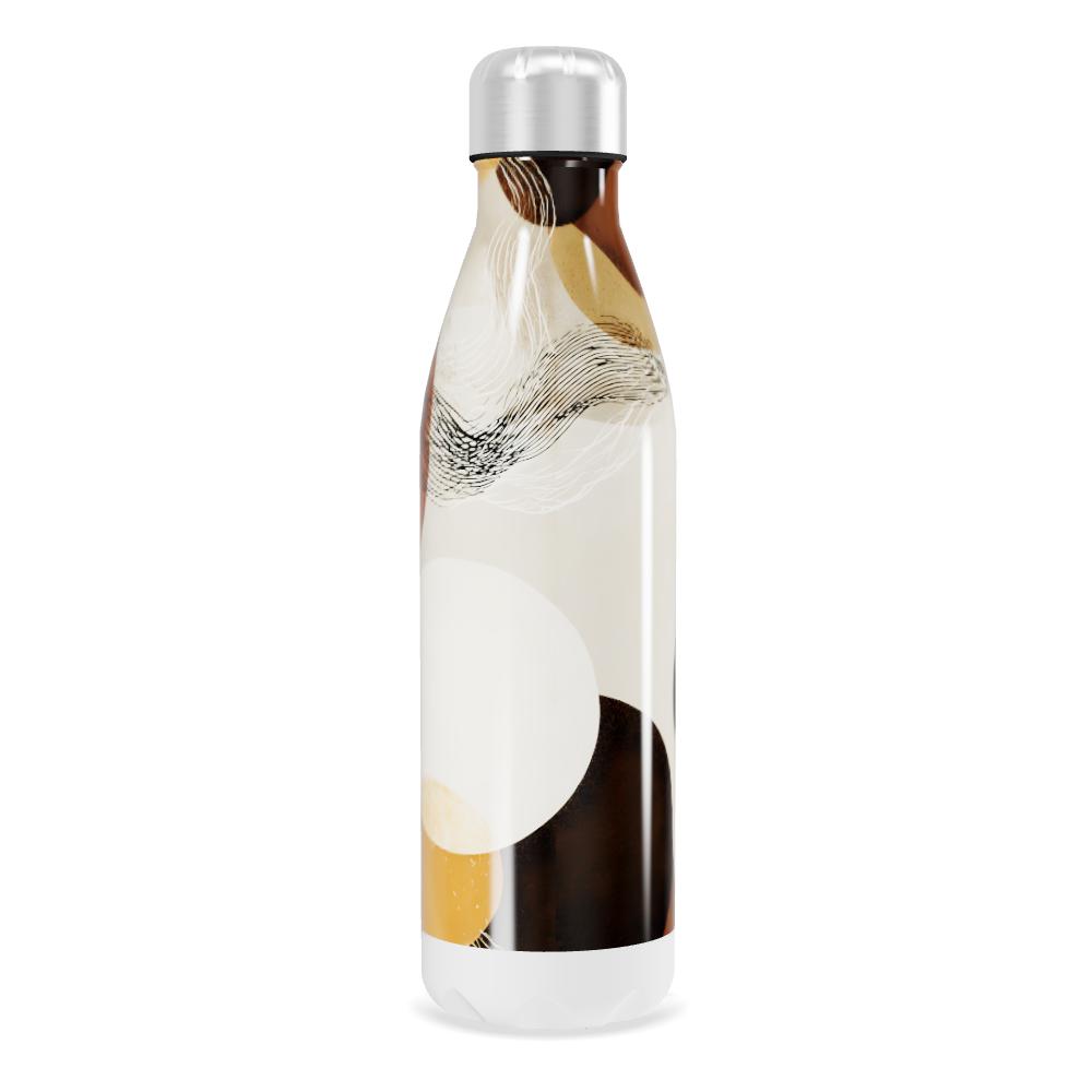 Garrafa Inox - Estampa Abstrata Colorida