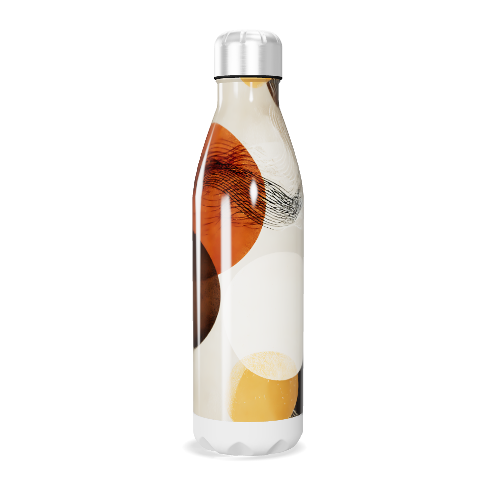 Garrafa Inox - Estampa Abstrata Colorida