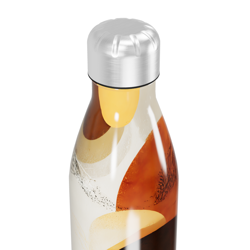Garrafa Inox - Estampa Abstrata Colorida
