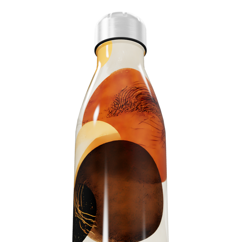 Garrafa Inox - Estampa Abstrata Colorida
