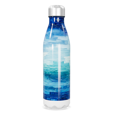 Garrafa Inox - Estampa Azul Oceano