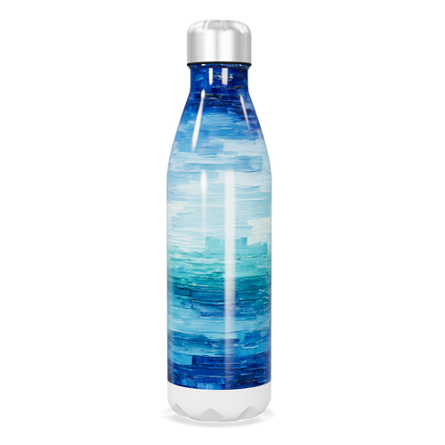 Garrafa Inox - Estampa Azul Oceano