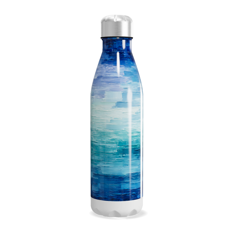 Garrafa Inox - Estampa Azul Oceano