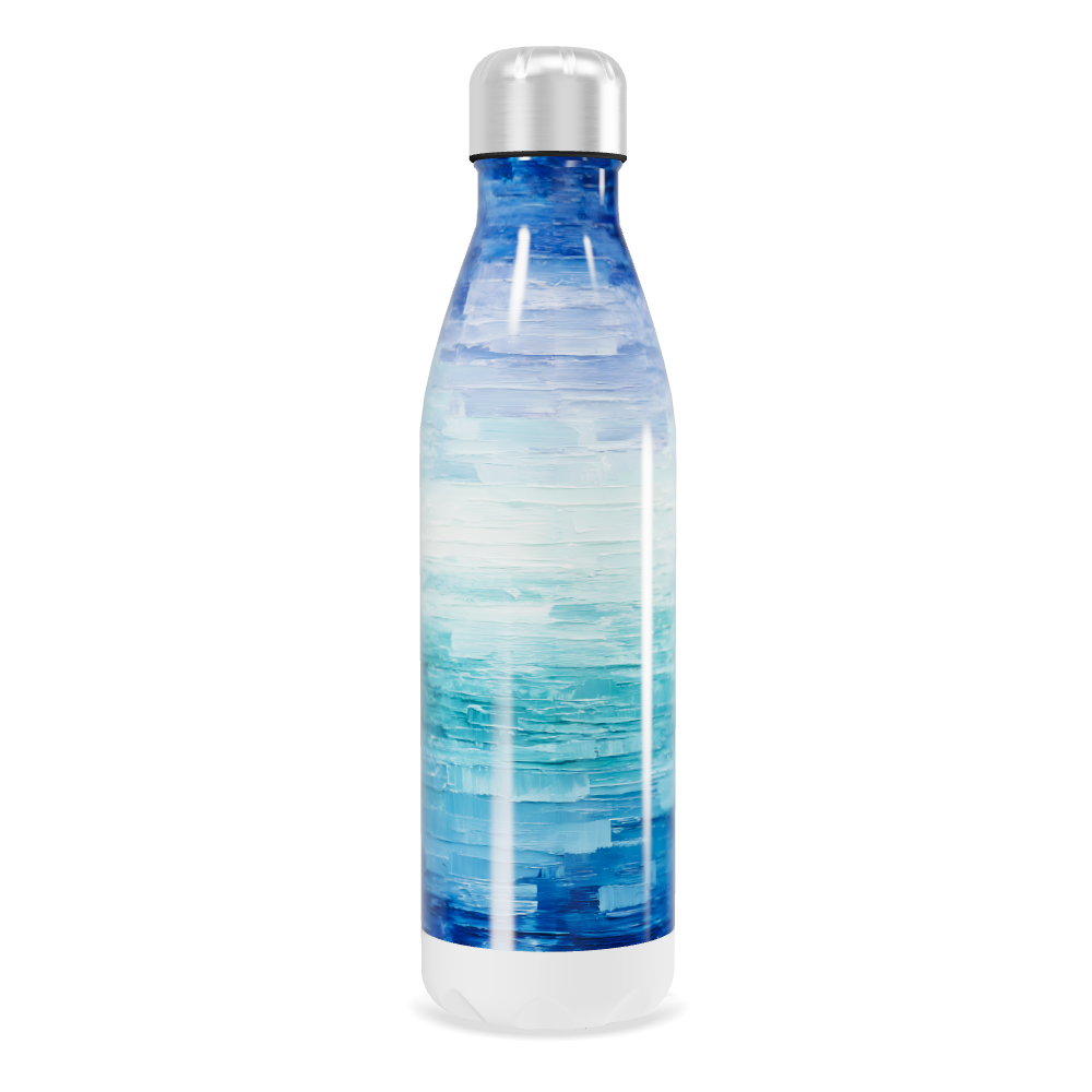 Garrafa Inox - Estampa Azul Oceano