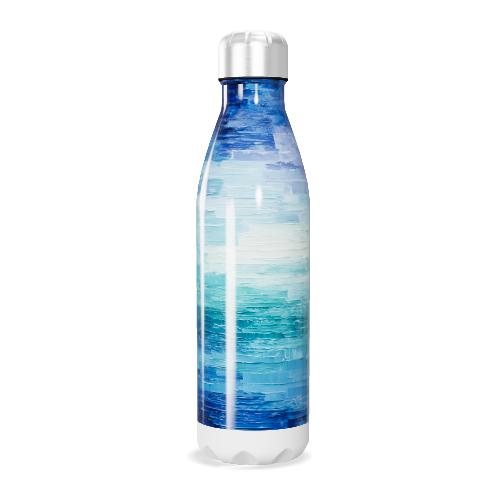 Garrafa Inox - Estampa Azul Oceano