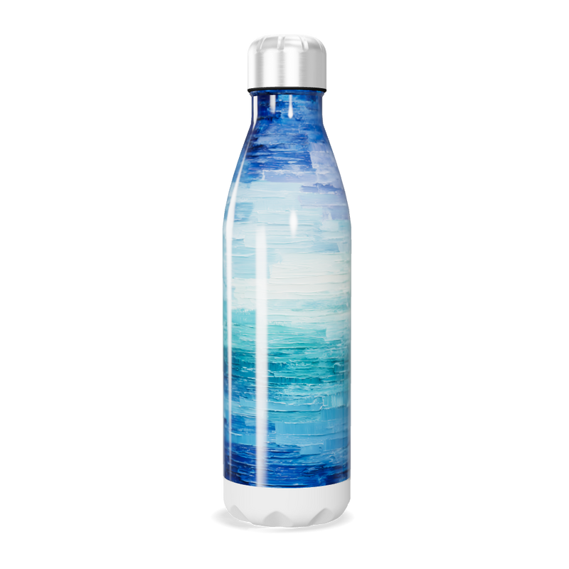 Garrafa Inox - Estampa Azul Oceano