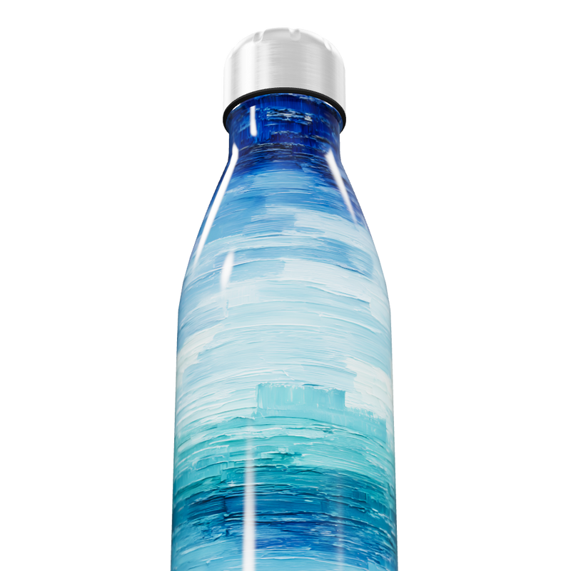 Garrafa Inox - Estampa Azul Oceano