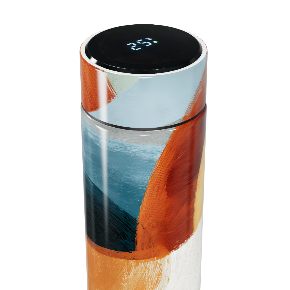 Garrafa Térmica Touch - Estampa Abstrata Colorida