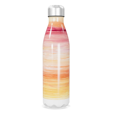 Garrafa Inox - Estampa Degradê Laranja