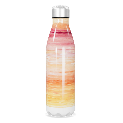 Garrafa Inox - Estampa Degradê Laranja