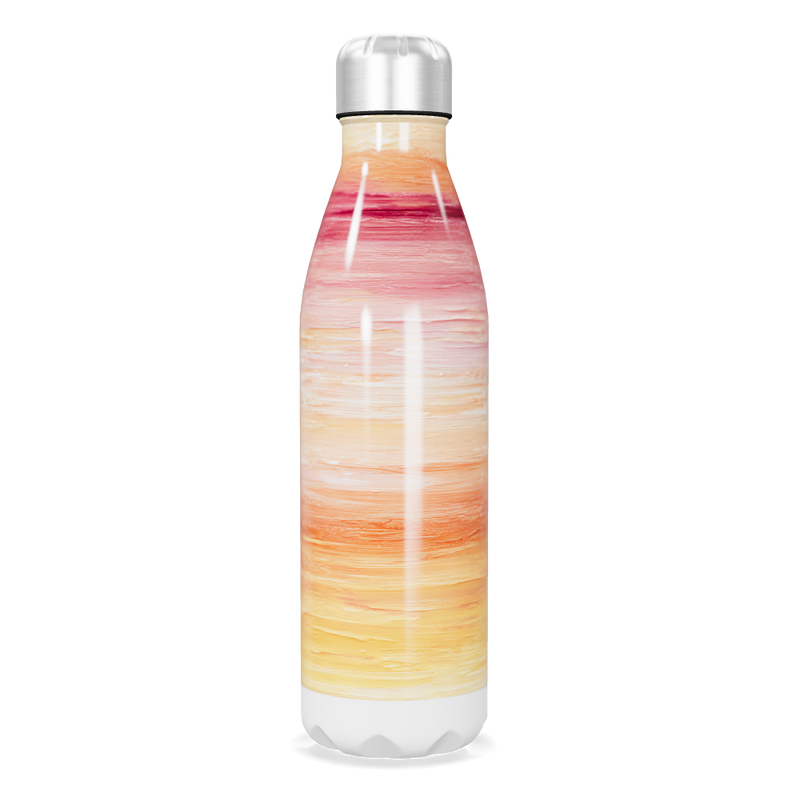 Garrafa Inox - Estampa Degradê Laranja