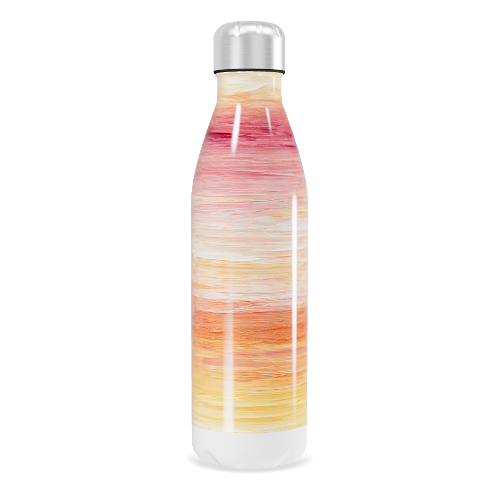 Garrafa Inox - Estampa Degradê Laranja