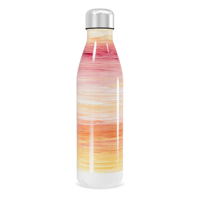 Garrafa Inox - Estampa Degradê Laranja