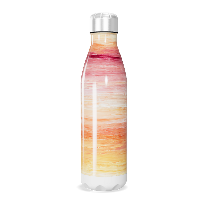 Garrafa Inox - Estampa Degradê Laranja