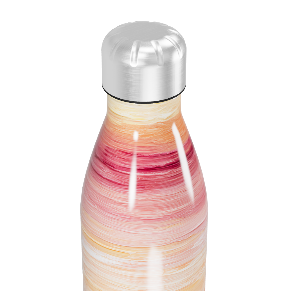 Garrafa Inox - Estampa Degradê Laranja