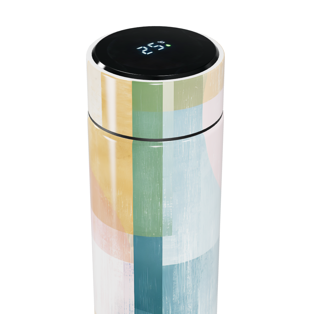 Garrafa Térmica Touch Estampada Multicolorida