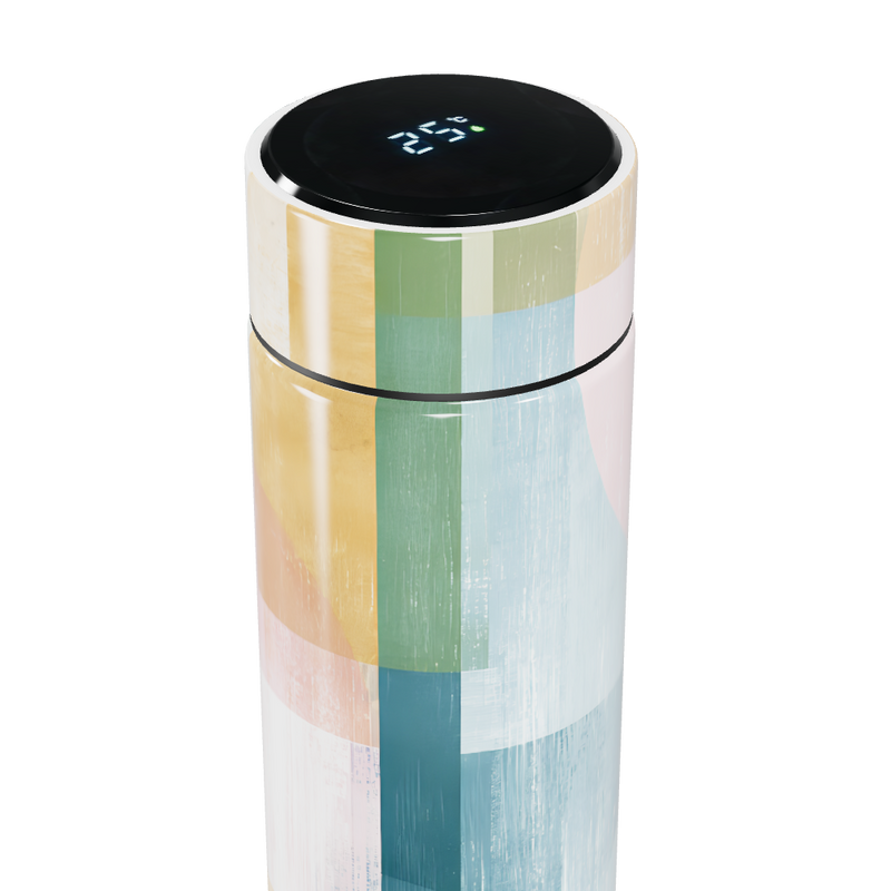 Garrafa Térmica Touch Estampada Multicolorida