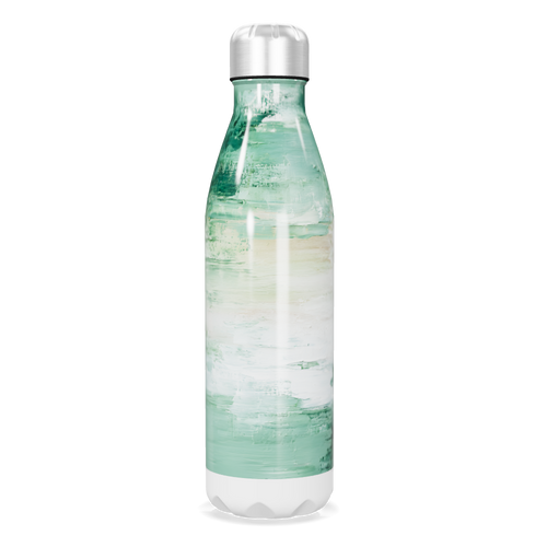 Garrafa Inox Verde - Pintura Artística