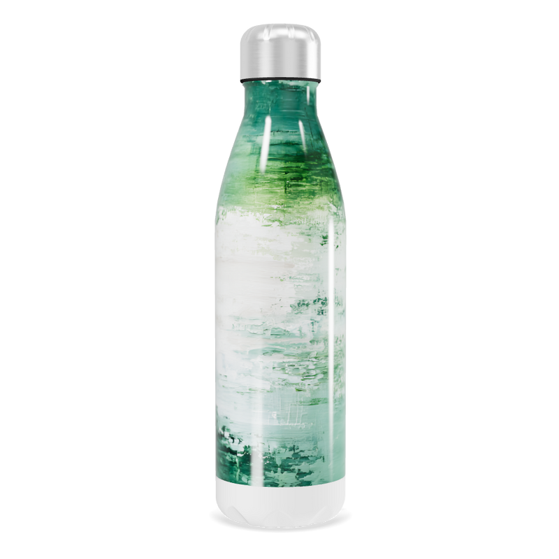 Garrafa Inox Verde - Pintura Artística
