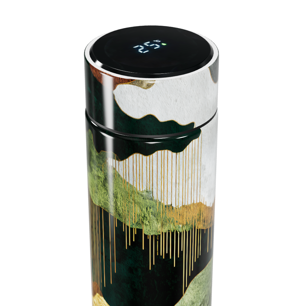 Garrafa Térmica Touch - Estampa Abstrata Colorida