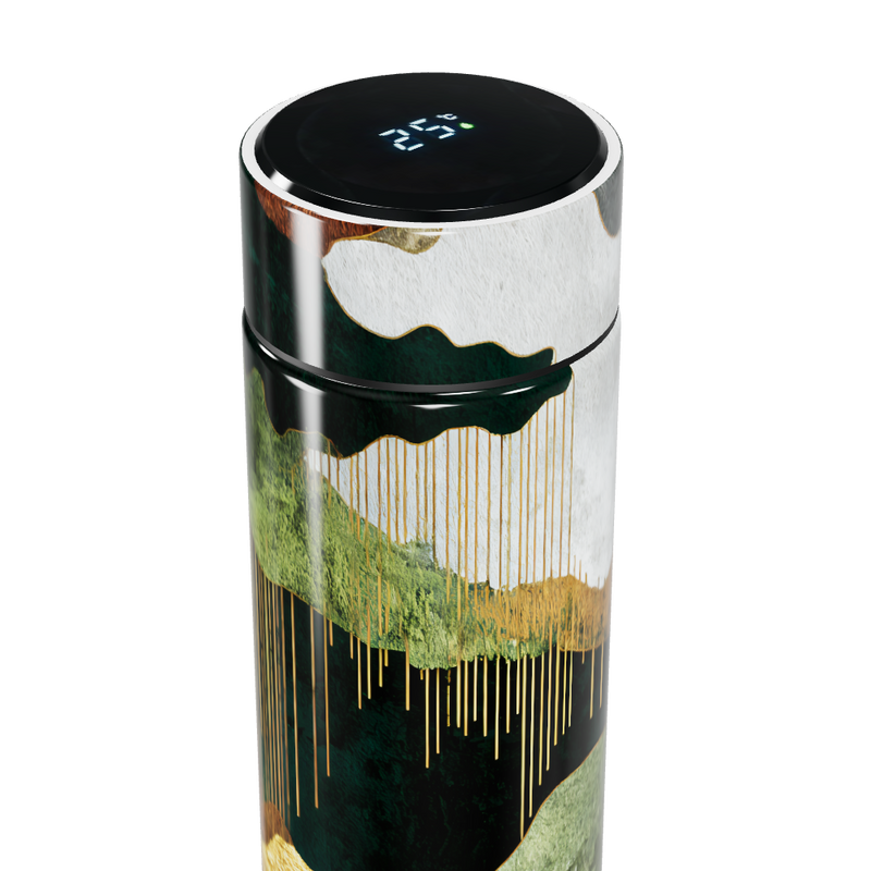 Garrafa Térmica Touch - Estampa Abstrata Colorida