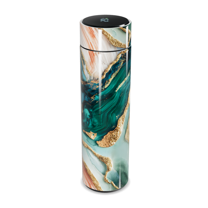 Garrafa Térmica Touch - Design Mármore Colorido