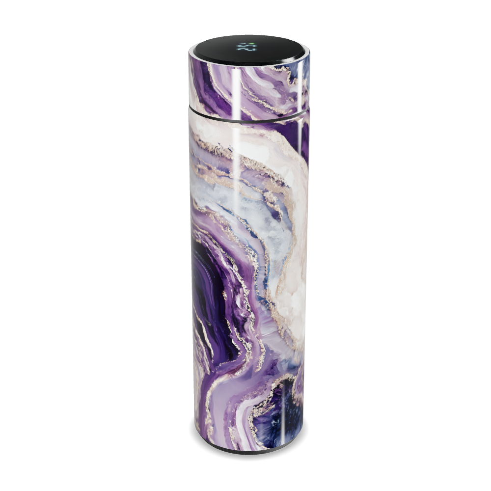 Garrafa Térmica Touch - Mármore Roxo Digital