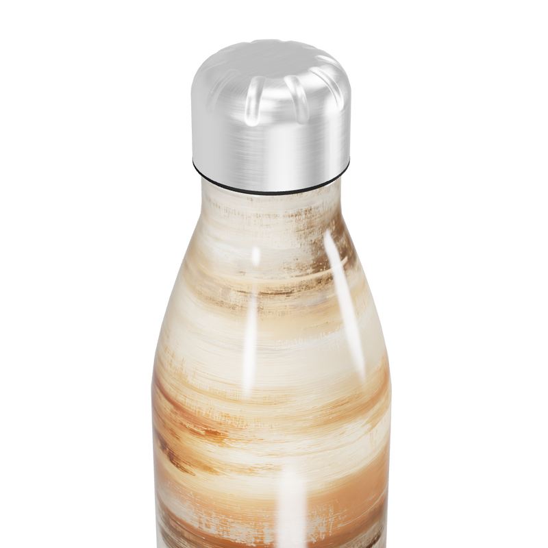 Garrafa Inox - Estampa Marrom e Bege