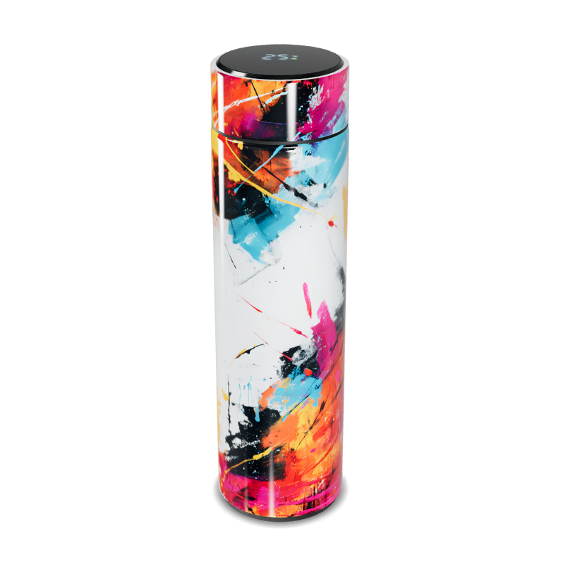 Garrafa Térmica Touch - Estampa Colorida Abstrata