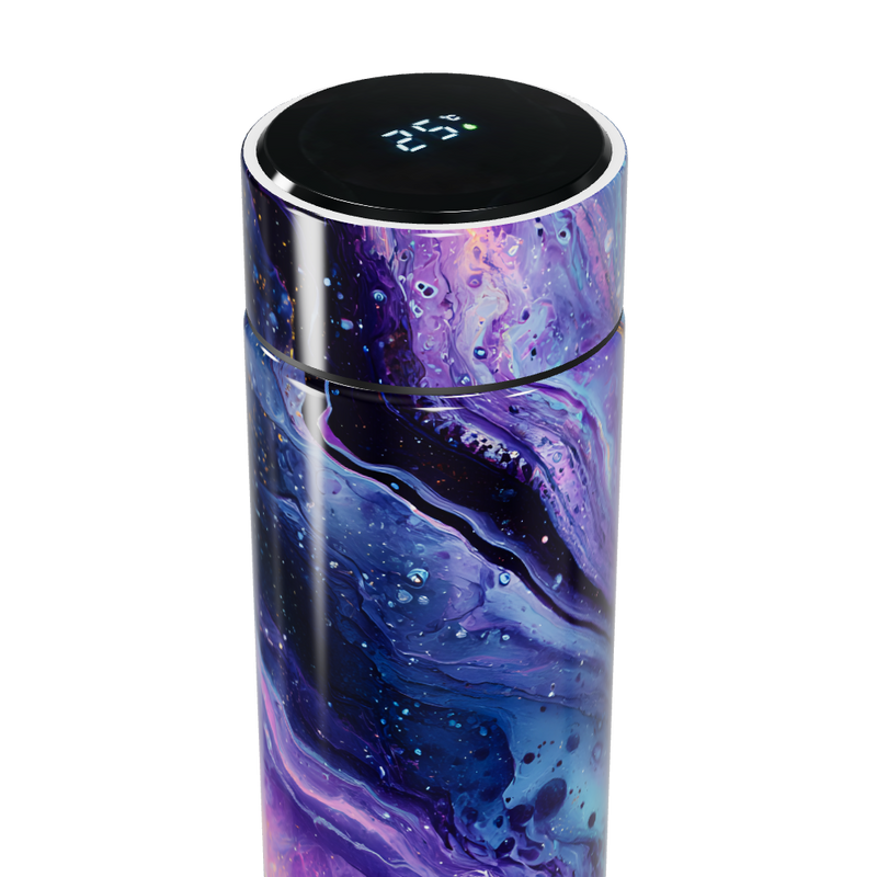 Garrafa Térmica Touch Estampa Abstrata Multicolorida