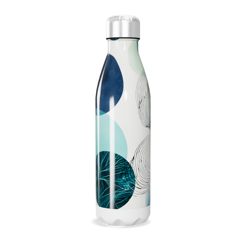 Garrafa Inox - Estampa Azul Verde