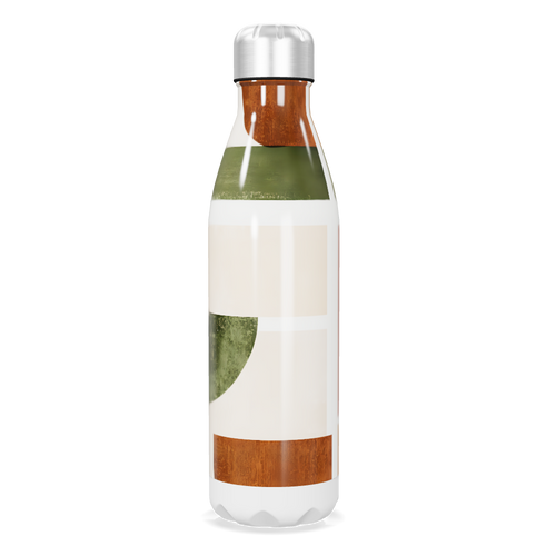 Garrafa Inox - Estampa Geométrica Colorida