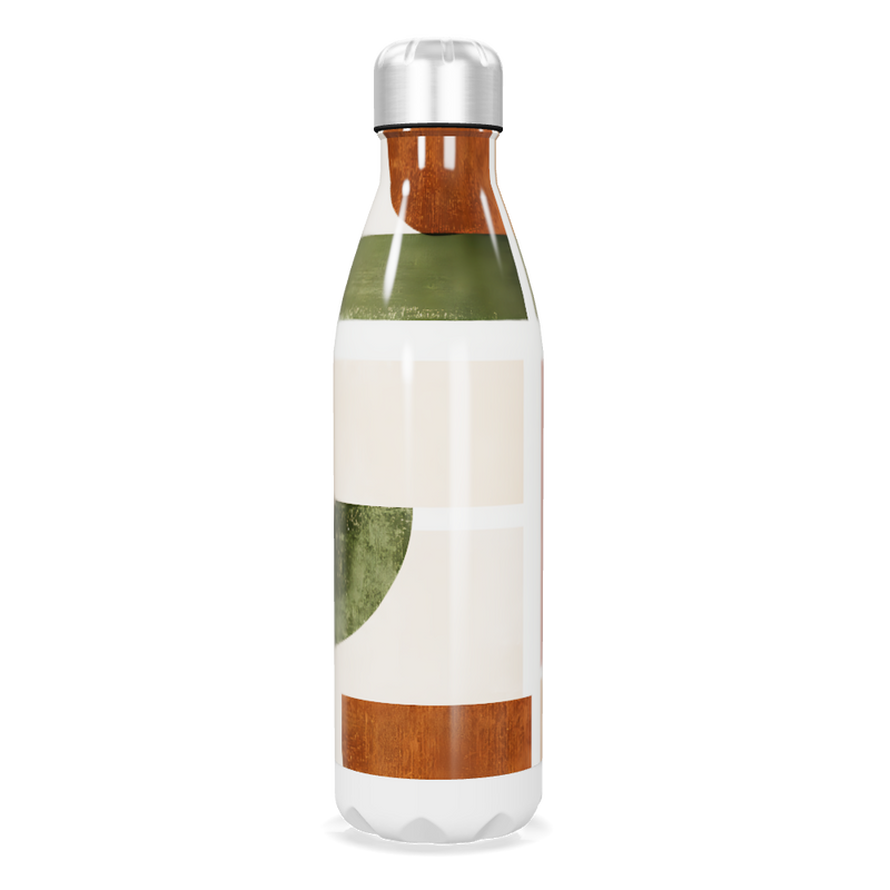 Garrafa Inox - Estampa Geométrica Colorida