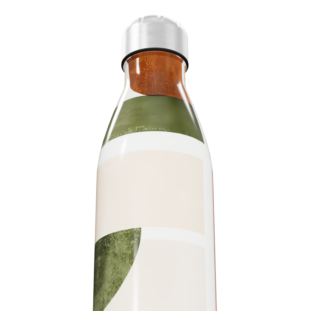 Garrafa Inox - Estampa Geométrica Colorida