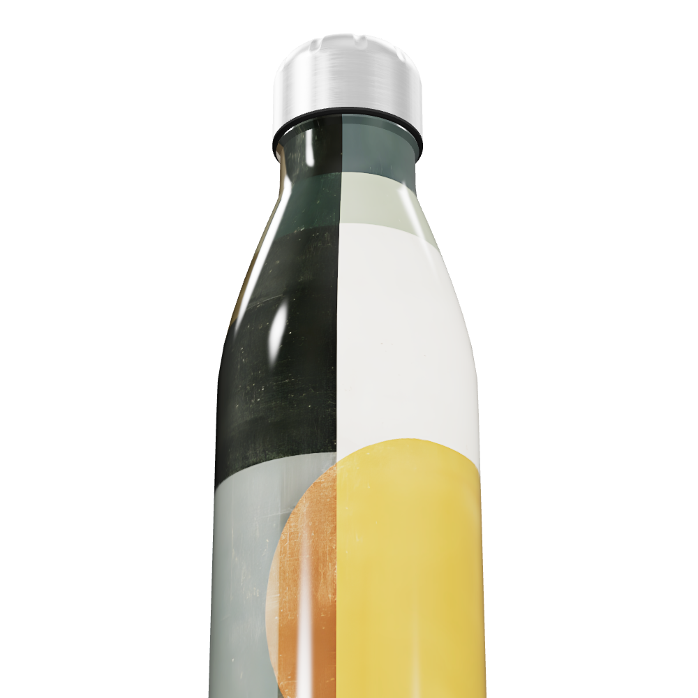 Garrafa Inox - Estampada Geométrica Colorida