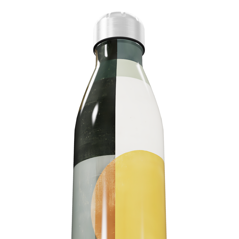 Garrafa Inox - Estampada Geométrica Colorida