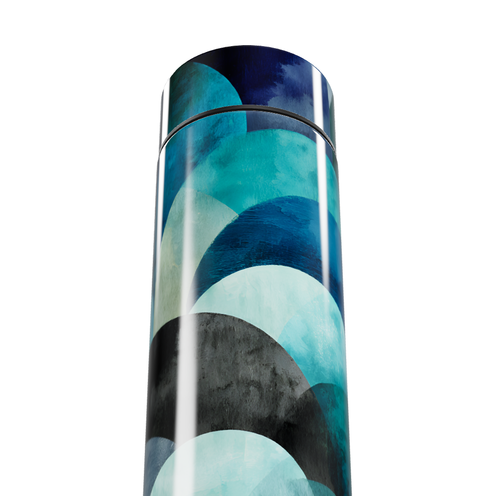 Garrafa Térmica Touch - Azul Abstrato 500ml