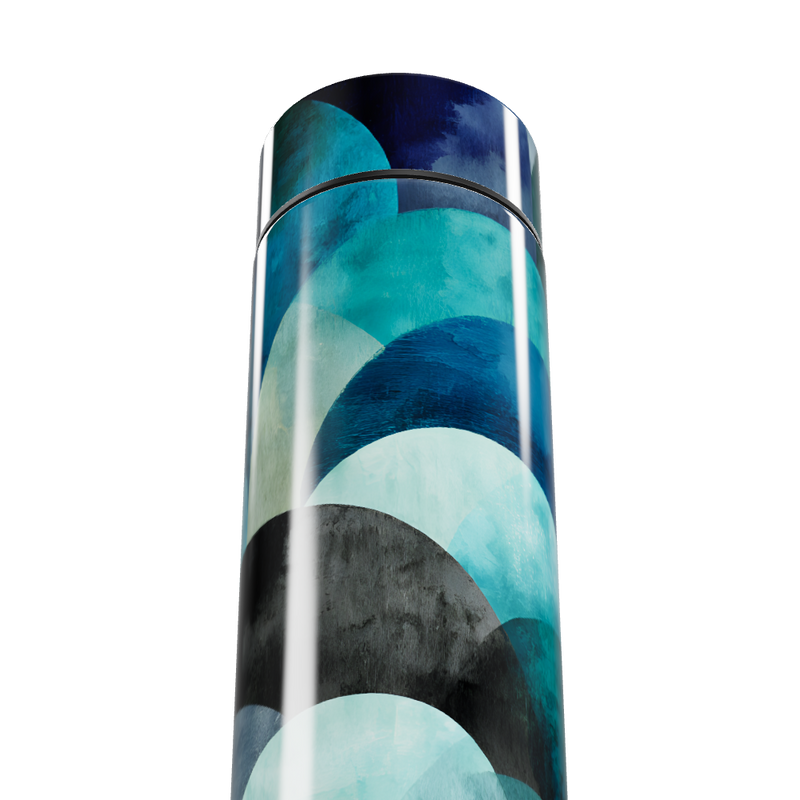 Garrafa Térmica Touch - Azul Abstrato 500ml