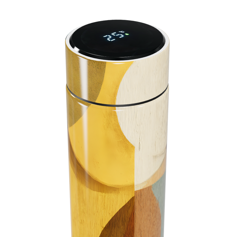 Garrafa Térmica Touch - Estampa Abstrata Colorida