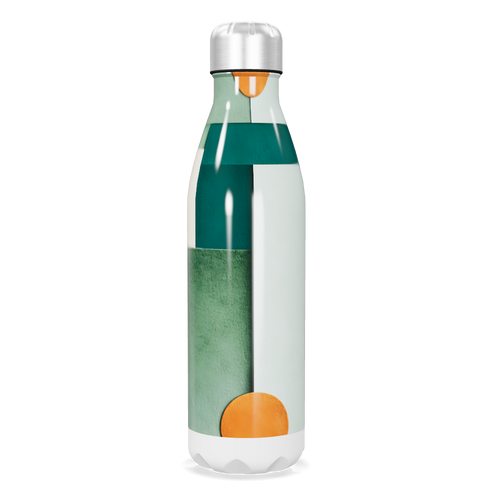 Garrafa Inox - Estampa Geométrica Colorida