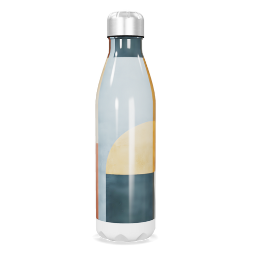 Garrafa Inox - Design Abstrato Colorido