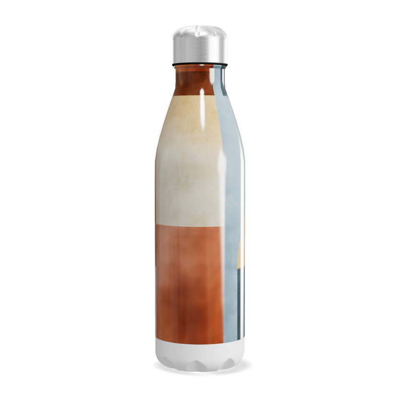 Garrafa Inox - Design Abstrato Colorido