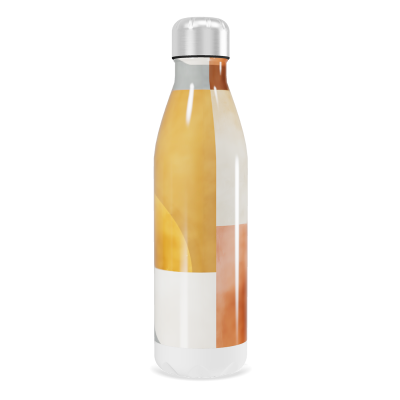 Garrafa Inox - Design Abstrato Colorido