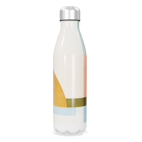 Garrafa Inox - Estampa Geométrica Colorida