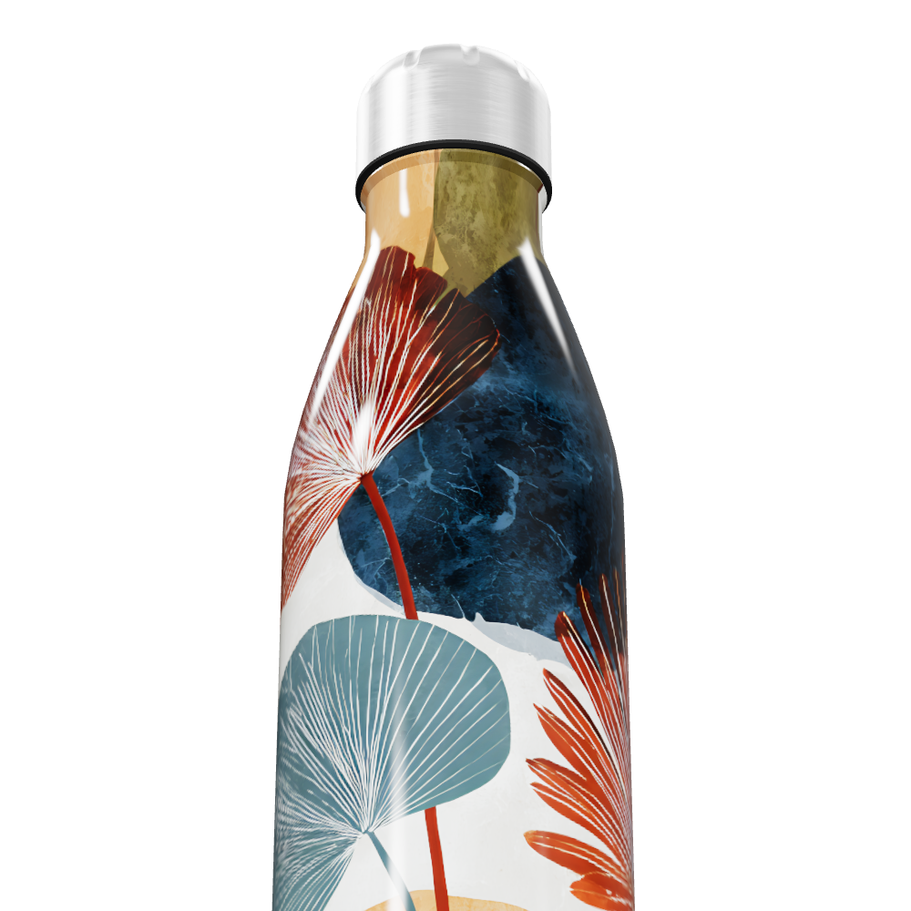 Garrafa Inox - Estampa Floral Colorida